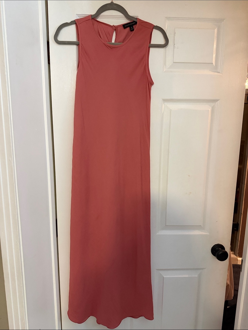 Banana Republic Coral Sleeveless Maxi Dress